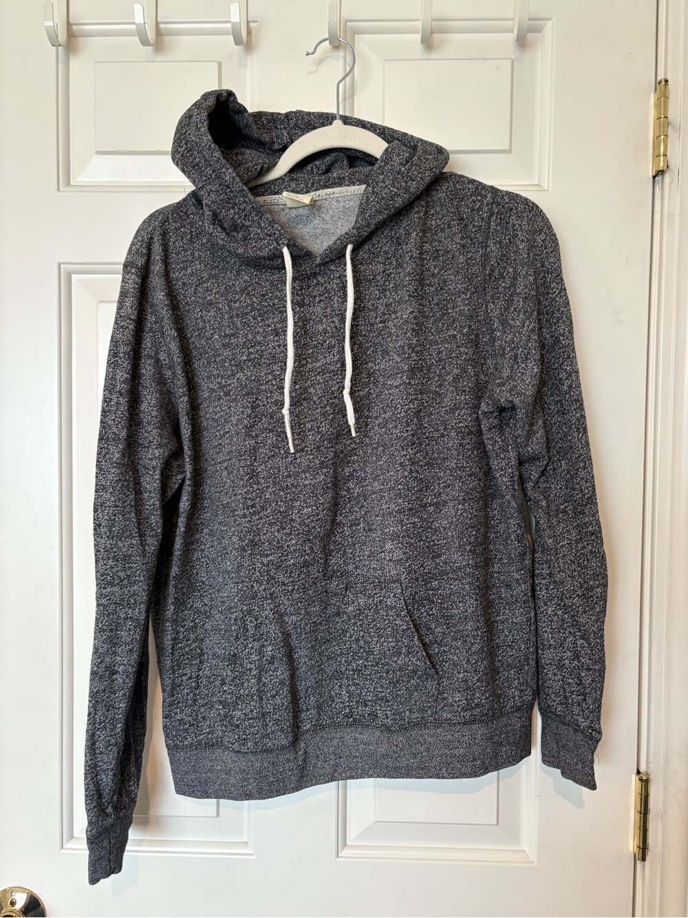 Gray Hooded Pullover Sweater